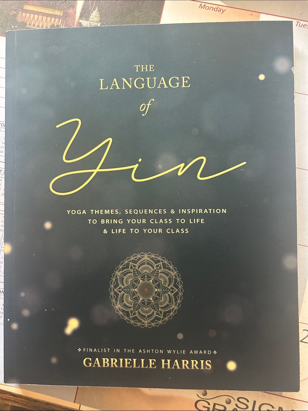 The Language of Yin by Gabrielle Harris - Black & Gold Cover